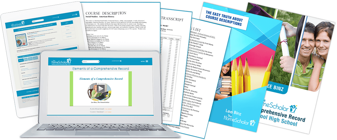 Transcript Product on a laptop and printed paper