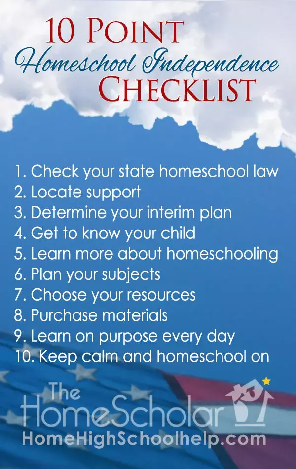 10 Step Homeschool Independence Infographic