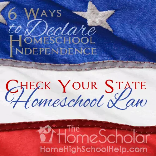 Check Your State Homeschool Law for Information on Homeschooling in your State